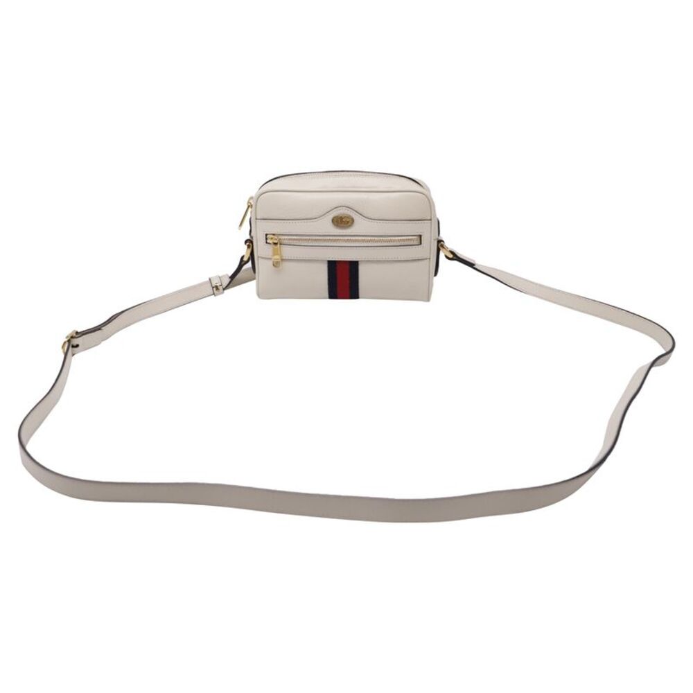 Gucci Ophidia Mini Crossbody Bag in White Leather